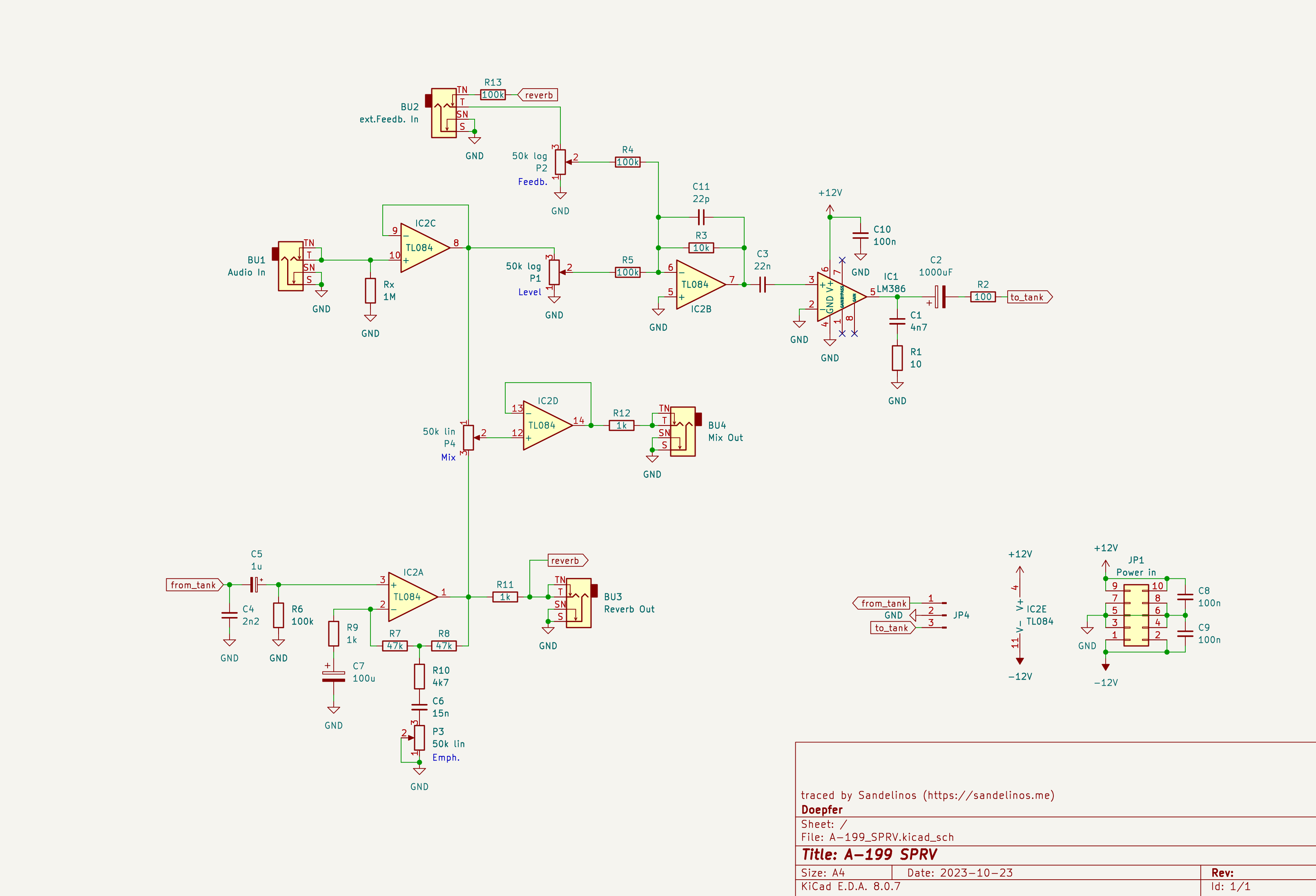 Doepfer A-199 SPRV Schematic